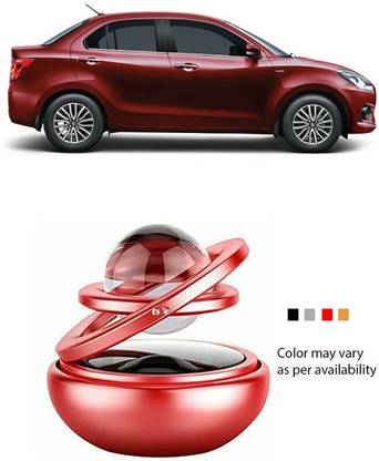 YUNEIK Car Solar Air Freshner Automatic 360° Rotating Diffuser AJ-RED-DIAMOND-318