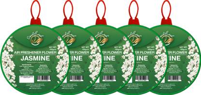 Soulfresh Air Freshener Flower block, for toilet and bathroom, Long lasting fragrance, Jasmine Blocks Air Freshener flowers blocks for Toilet & bathroom