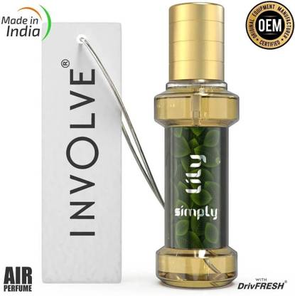 Involve Rainforest Simply Lily Spray Car Air Perfume | Car Freshener Spray Fine Fragrance Car Scent Air Freshener | Car accessories interior | Long-lasting fragrance | Car perfume��(30 ml)