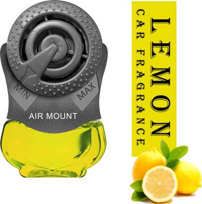 Budwill Lemon Organic Car Perfume, Involve Your Senses Strong Fiber Air Freshener Car Freshener Diffuser Set JX-008-3 Car Fragrance Lemon