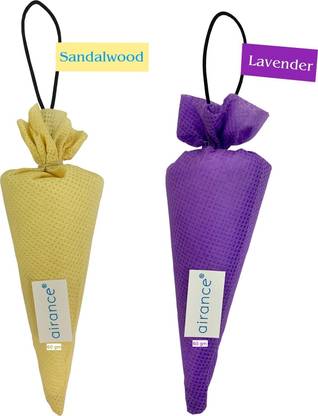 Airance Sandalwood, Lavender Blocks, Diffuser Camphor Cone Car Air Freshener - Sandalwood & Lavender