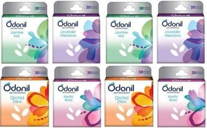 Odonil Mixed Fragrances: Jasmine, Lavender, Orchid, Rose Blocks AIR FRESHNER
