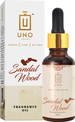 UNO AROMA Sandalwood Essential Oil 100% Pure, Undiluted, Natural & Therapeutic Grade with Glass Dropper- Ideal for Diffusers Aroma Oil Sandalwood Essential Oil 100% Pure, Undiluted, Natural & Therapeutic Grade with Glass Dropper- Ideal for Diffusers
