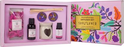 Soulflower Lavender Diffuser Set Lavender Aroma Home Diffuser Set