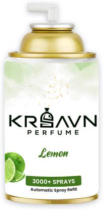 KRSAVN Lemon | Automatic Air Freshener Dispenser Refill | 3000+ Sprays Guaranteed Car Freshener Refill 265ml Refill-Lemon