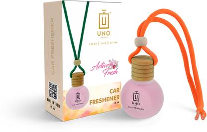 UNO AROMA Active Fresh Car Freshener Diffuser Car Freshener Hanging/Car Perfumes Accessories Long Lasting Good Smell Fragrance