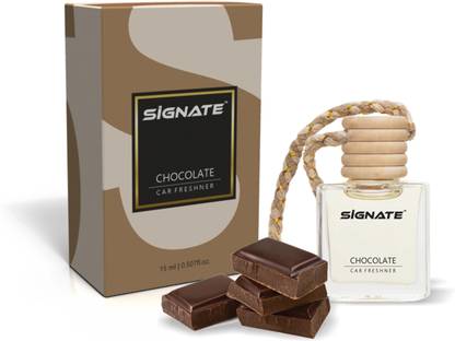 Signate Chocolate Car Freshener Aroma Oil Car Perfume Air Freshener, Long-Lasting Fragrance | Hanging pods | Odor Eliminator for Cars, Office, Home
