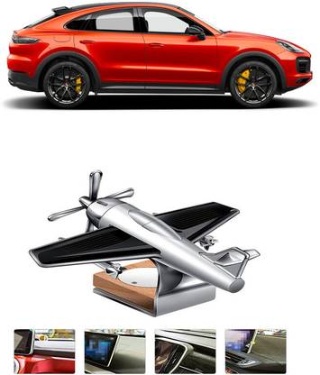 YUNEIK Car Aroma Air Freshener Perfume Solar Power Rotating Perfume Diffuser For Car Diffuser 50-YNK-Silver Fan-460