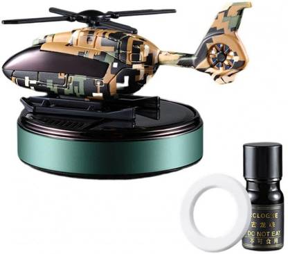 LAVITRA Trending New Helicopter military alloy Solar Car Air Freshener Car Freshener Diffuser Trending New Helicopter alloy Solar Car Air Freshener Aromatherapy Car Interior Decoration Accessories Perfume Diffuser