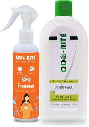 Odo-Rite Combo_Kit (Natural Floor Cleaner-500ml + Natural Home Freshener-200ml) Refill Combo Pack