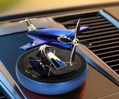 AirMount ™Solar Powered Car Perfume Diffuse/Dispenser Glider Airplane Design, Diffuser Auto Rotation Fan| For Car Dashboard with Perfume liquid & Organic Fragrance