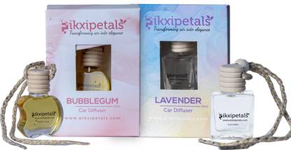 PIKXIPETALS Lavender, Bubblegum Aroma Oil Lavender Bubblegum Diffuser Set Hanging Car Diffuser – 10ml