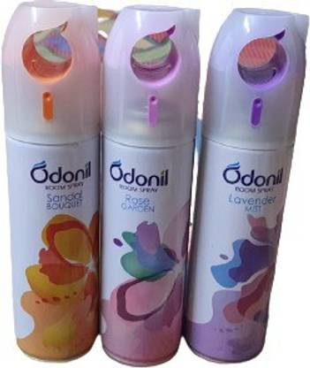 Odonil Sandal, Rose, Lavender Spray Room Spray (Sandal, Rose, Lavender) (3 x 171 ml)