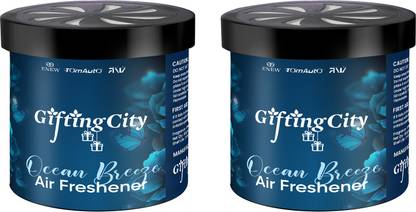 Enew Ocean Breeze Diffuser Set Refresh Drive Car Gel Air Freshener - Ocean Breeze - 2 Pack