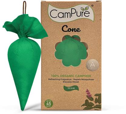 CamPure Cone Air Freshener - Tulsi - Pack of 1 Potpourri Cone Air Freshener - Tulsi - Pack of 1