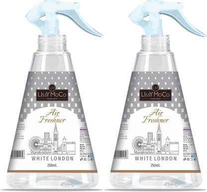 LISSYMOCO White London Essence Spray White London Air Freshener Spray for Home, Bathroom, Office & Car | Long Lasting White London Essence White London 500 ML