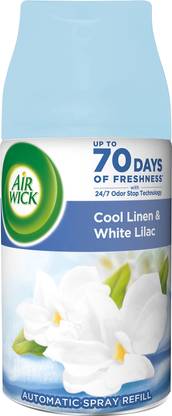 Airwick Cool Linen, White Lilac Car Freshener Automatic Spray Freshmatic Refill Cool Linen & White Lilac 250ml