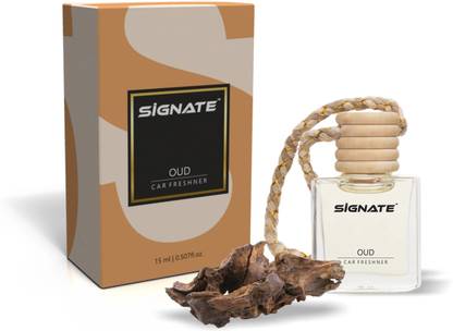 Signate Oud Aroma Oil Car Air Freshener, Long-Lasting | Hanging pods | Odor Eliminator for Cars, Office, Home