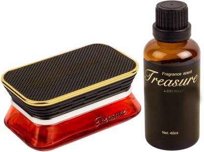 ALLEXTREME Treasure Car Perfume Diffuser with Voilet Essential Oil Fragrance Scent Kit Car Freshener Diffuser EX-CFR-Voilet-PP