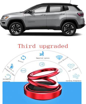 YUNEIK Car Aroma Air Freshener Perfume Solar Power Rotating Perfume Diffuser For Car Diffuser AO-Car Roatating Solar Freshner-Y220
