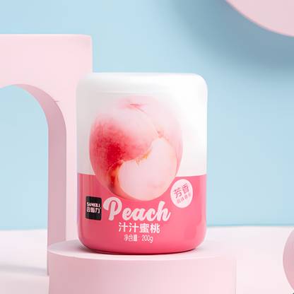 GlowMyst Sameili Peach Gel Long-Lasting Scent with Essential Oils for Home & Office Diffuser Sameili Solid Gel Pop Up