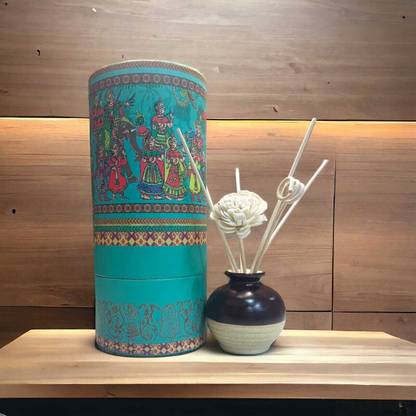 GLOBAL AROMA APPLE-CINNAMON Diffuser Set Cinnamon Reed Diffuser Set-100 ml | Toxin-Free | Fine-Living Fragrance for Office, Home and Stress Relief | Mood Enhancer