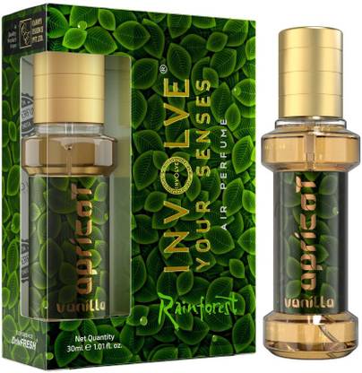 Involve Rainforest Apricot Vanilla Spray Car Air Perfume | Car Freshener Spray Fine Fragrance Car Scent Air Freshener | Car accessories interior | Long-lasting fragrance | Car perfume��(30 ml)