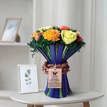 IRIS Dry Unscented Potpourri Flower Bouquet