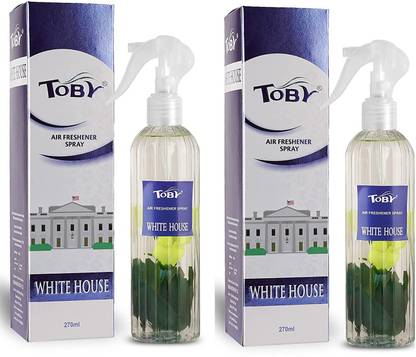 TOBY 2 WHITE HOUSE AIR FRESHENER Spray 2 WHITE HOUSE AIR