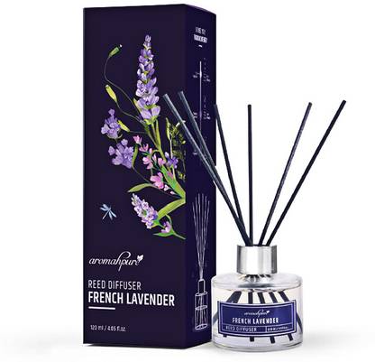 Aromahpure Reed Diffuser with 6 Fiber Reed Sticks | Lavender Room Air Freshener For Home Diffuser Set REED-DIFFUSER