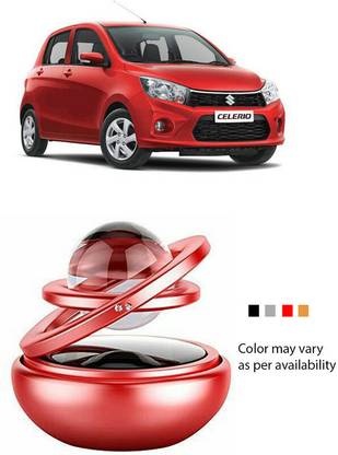 YUNEIK Car Solar Air Freshner Automatic 360° Rotating Diffuser AJ-RED-DIAMOND-315
