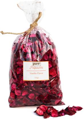 Pure Source India Vanilla Scented Red Dried Flowers Home Fragrance Air Freshener Office Potpourri Vanilla Scented Red Dried Flowers Home Fragrance Air Freshener Office