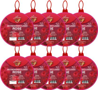 Soulfresh Air Freshener Flower block, for toilet and bathroom, Wadrobe, Rose Blocks Air Freshener flowers blocks for Toilet & bathroom