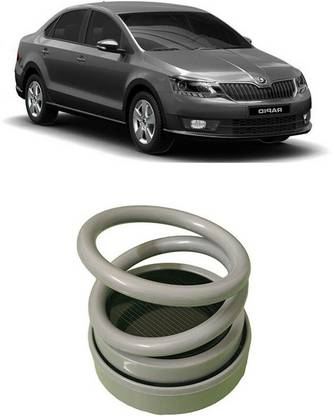 YUNEIK Fresh Solar Dashboard Ring Car Air Freshener Automatic 360° Rotating Perfume Diffuser Car-Grey-Rotating-Freshner-493