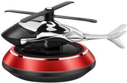 CCE Aroma Diffuser Helicopter Design 360 Degree Rotation Solar Power Air Freshener (Red)-02