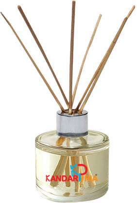 KANDARPURIA Loban Get 6 Rattan Reed Stick Natural Fragrance & Smoke Less Room Freshener Diffuser Set Loban Aroma Diffuser | Home Fragrance | Aroma Diffuser Oil & Reed Stick Set