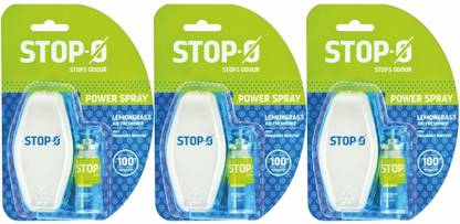Stop-O Lemongrass Spray Power Spray (One Touch) Lemongrass Fragrances-Pack of 3