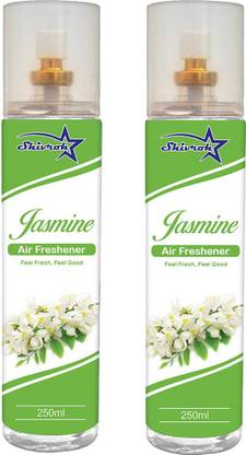 SHIVROH STAR Jasmine Spray JASMINE Air Freshener, Room Freshener, Car Freshener 250ml Spray SVRS-JASM-250ML - Pack of 2