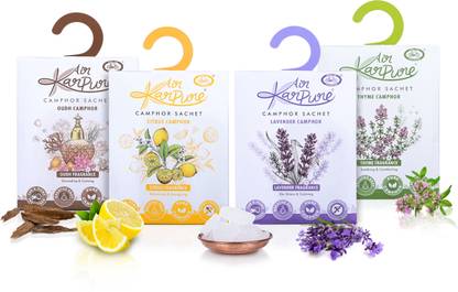 Cycle Sachet Combo Oudh, Citrus, Lavender & Thyme Fragrance Potpourri Sachet