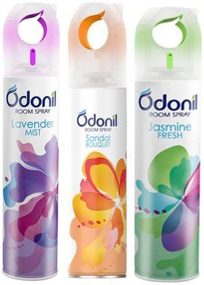 Odonil Jasmine, Lavneder, Sandal Spray Room Spray Lavneder, Jasmine Fresh, & Sandal 150ml each