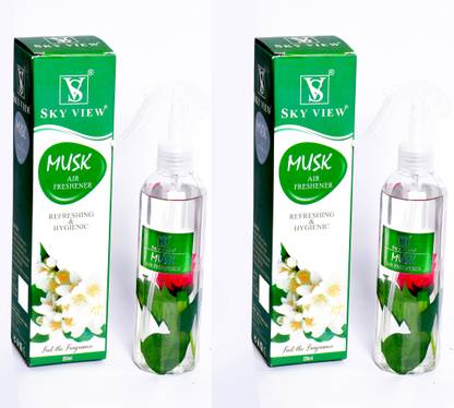 SKY VIEW Musk Spray Musk Refreshing & Hygienic Air Freshener (Pack of 2 X 250 ML)