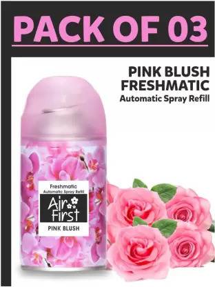 Air first PINK BLUSH Pack Of 3 Pcs Automatic Spray Freshmatic Automatic Spray Refill Assorted - 3 x 225 ml (PACK OF 3 PCS)