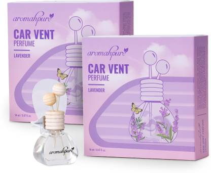 Aromahpure Car Perfume Vent Clip Lavender Fragrance Last upto 30 days Car Freshener Diffuser VENT-POD-1
