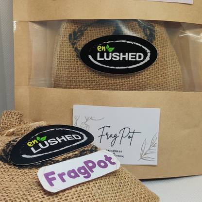 Enlushed Natural Potpourri Fragpot Herbal Freshener Wardrobe|Clothes|Toilet|Office|Home with Pure Essential Oil, Camphor & Clove, Ultimate Fresheness & Protection from Foul Smell, infestation, Bugs & Moths