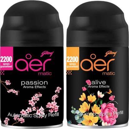 Godrej Aer ALIVE, PASSION Car Freshener Refill Aer Matic Refill GJ,PSS,ALV