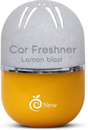 Enew Lemon Blast Car Freshener Diffuser Set RefreshDrive Twist-Activated Car Gel Air Freshener - Lemon Blast