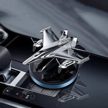piki ™Fighter Jet Car Perfume Blue ragrance Aircraft Dashboard Perfume with Refills Aroma Oil Fighter Aeroplan Perfume Solar Power Plane Diffuser Aluminum Airplane