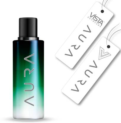 Vista Auto Care Aura Hanging Air Freshener Perfume EARTH with 2 Hanging Boards, 400 + Sprays Car Freshener Spray Hanging Air Freshener - Earth 30 ml with 2 Hanging Boards