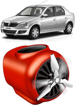 YUNEIK Car Air Freshner Diffuser Turbine Red Fan Car Solar Y476