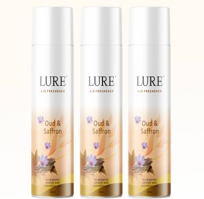 lure Luxury Oud & Saffron Room Air Freshner Perfect For Home & Office Use 220 Ml Each Spray Luxury Oud & Saffron Room Air Freshner Perfect For Home & Office Use 220 Ml Each